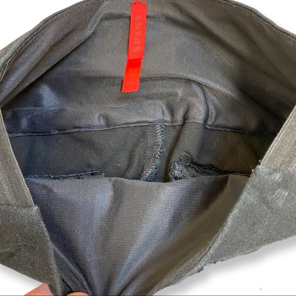 Spanx Black Denim Ankle Pants Sz Small Petite - Picture 5 of 8